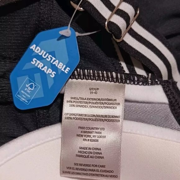 Free Country Track Stripe Tankini - Picture 7 of 10